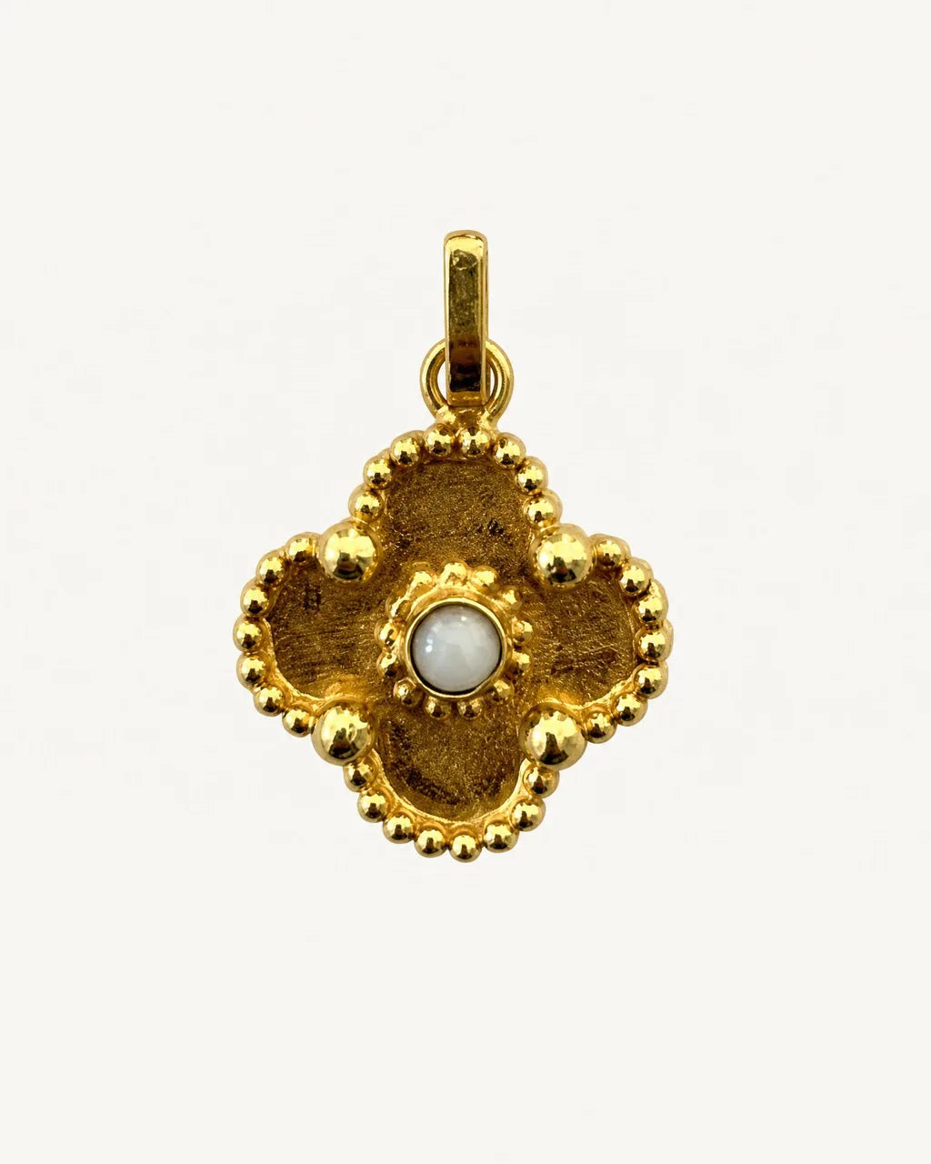 Gold clover charm
