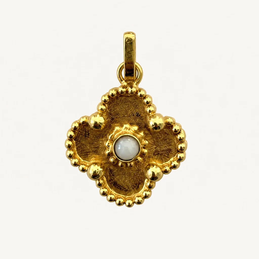 Gold clover charm