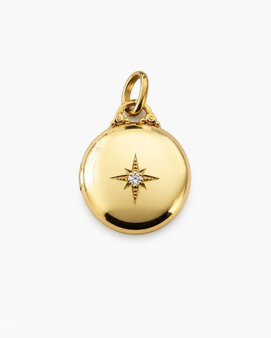 Star locket charm