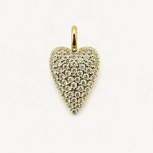 Pavé heart charm